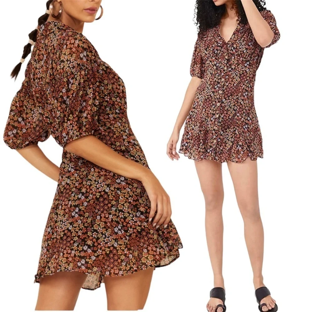 Free People Floral Bonnie Dress NWT Size Small